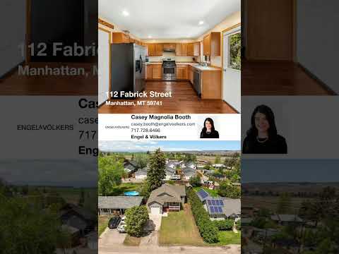 112 Fabrick Street, Manhattan, MT home video tour