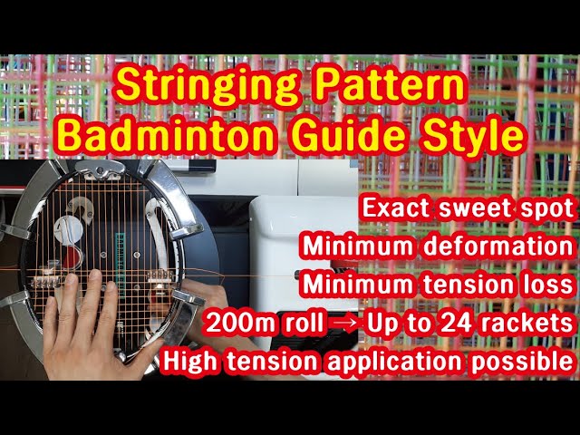 How to String Badminton Racket in 6 minutes