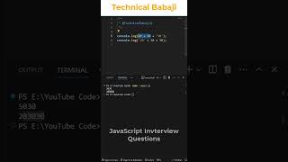 Javascript Interview question #shorts