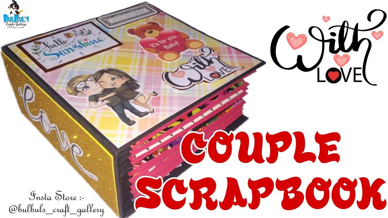 Couple Scrapbook, Anniversary Gift Ideas, Scrapbook Idea, Love Scrapbook