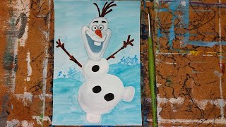 СНЕГОВИК ОЛАФ | Как нарисовать снеговика Олаф из мультика |Фрозен Дисней Disney Frozen Snowman Olaf