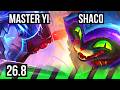 MASTER YI vs SHACO (JGL) | KR Master | 26.8