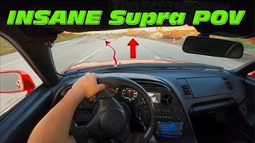 Crazy Pulls in a 1000HP MKIV Supra. This Supra Is Out of Control. MKIV Supra POV