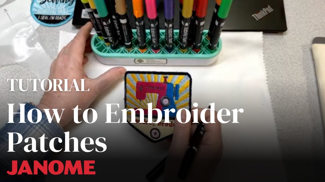 How to Embroider Patches - YouTube