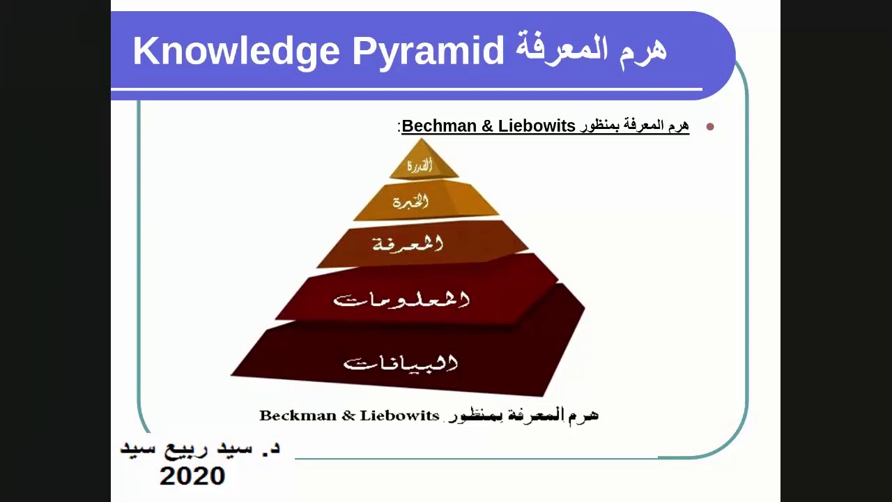 إدارة المعرفة / م3 / نظرية المعرفة وخصائص إدارة المعرفة في المؤسسات