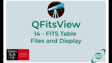 QFitsView 14 - FITS Table Display and Files