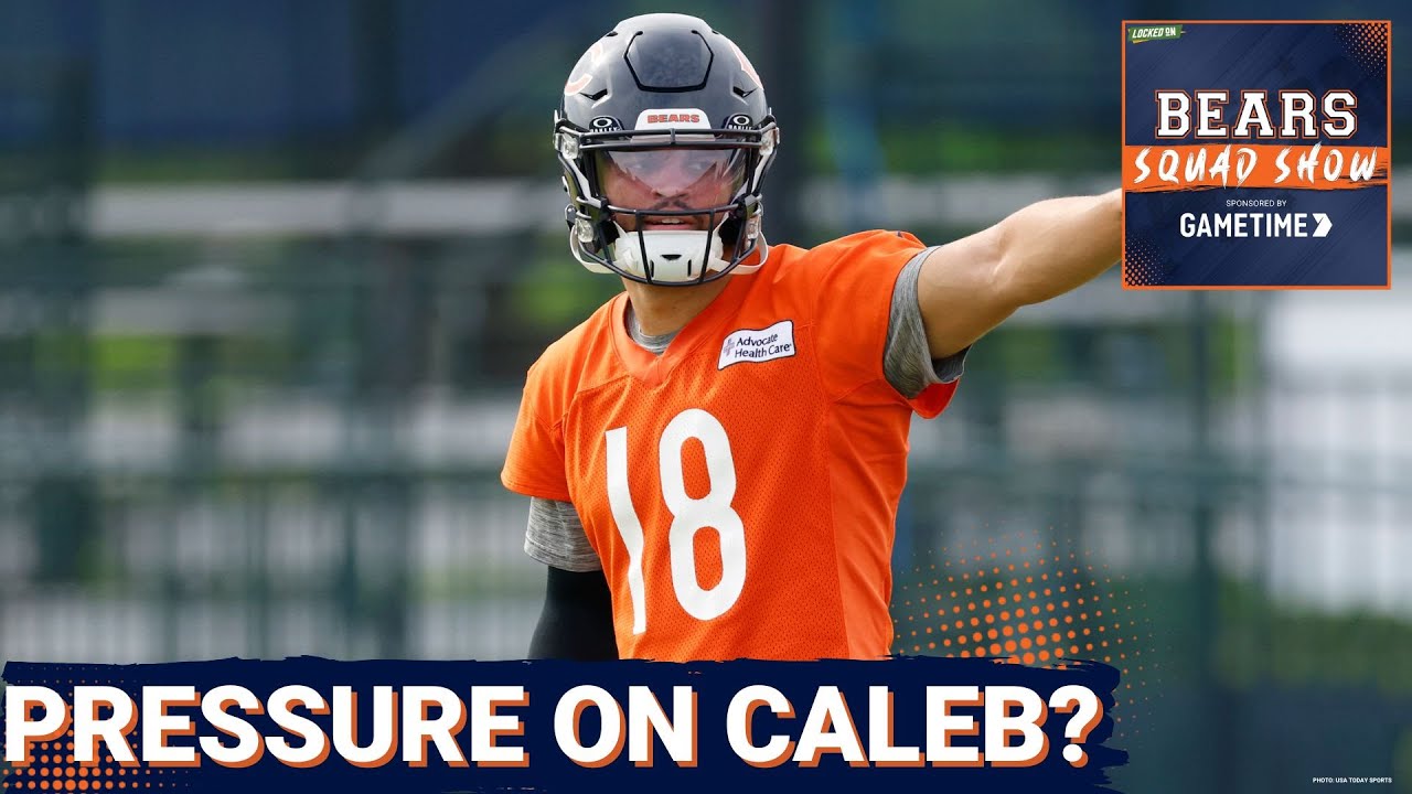 BEARS SQUAD SHOW: How much PRESSURE is Chicago Bears QB Caleb Williams ACTUALLY under this season?