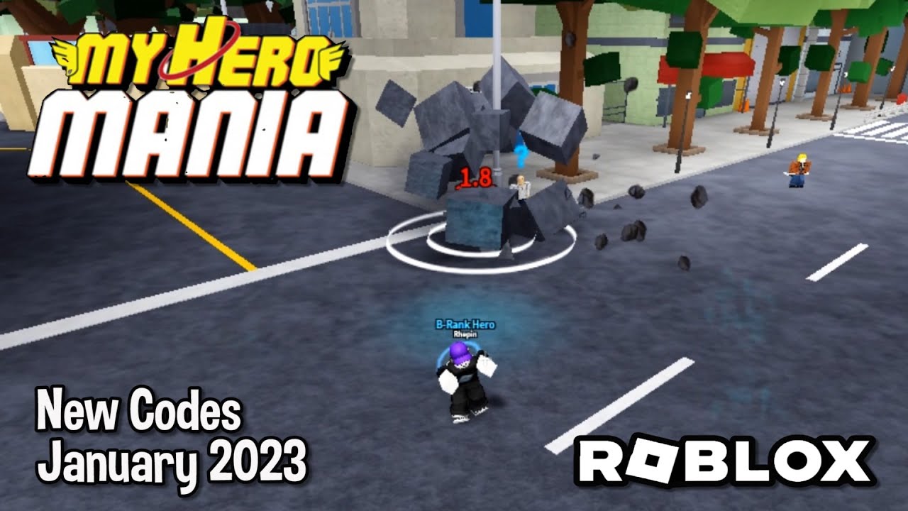 Roblox My Hero Mania Codes (January 2023)