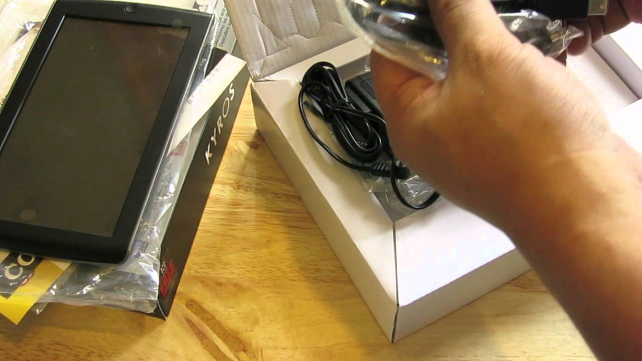 Coby Kyros Internet Tablet - YouTube