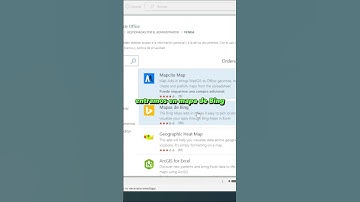 Insertar mapa en excel con los datos de una tabla