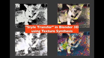 BSLIVE X "STYLE TRANSFER" in Blender 3D using Texture Synthesis