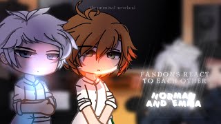 FANDOMS REACT TO EACH OTHER | TPN (NORMAN & EMMA) | GACHA CLUB 2/3