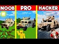 MILITARY HUMMER Build Battle In Minecraft - NOOB VS PRO CHALLENGE - Maizen Mizen Maizen Parody