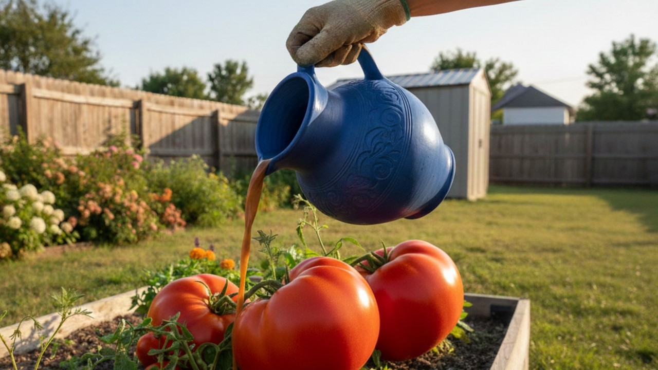 Endlich habe ich der ungläubigen Frau bewiesen: Jetzt sind die Tomaten wie Tennisbälle