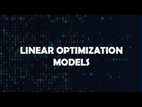 Linear Optimization Model (Discussion for Components and Steps) - YouTube