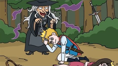 Brain out 2 level 77 stop witches from casting spells! Walkthrough solution