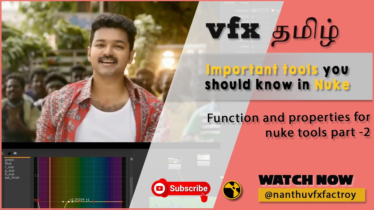 Important Tools in Nuke part - 2 in tamil | Vfx Compositing tamil | Nuke 10.5 
