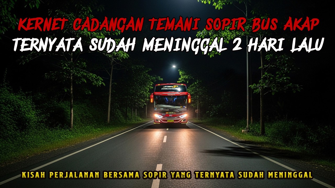 KERNET CADANGAN TEMANI SOPIR BUS AKAP, TERNYATA SOPIRNYA SUDAH MENINGGAL 2 HARI LALU !