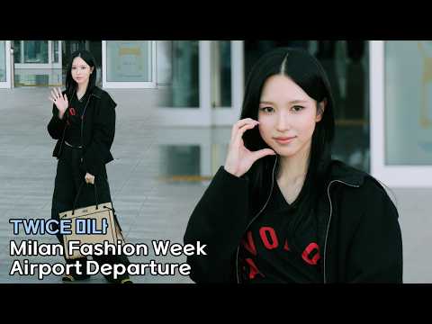 TWICE MINA Airport Departure for Milan Fashion Week | 09/26/21