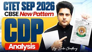 CTET SEP 2026 CDP Analysis by Sachin Choudhary live 8pm