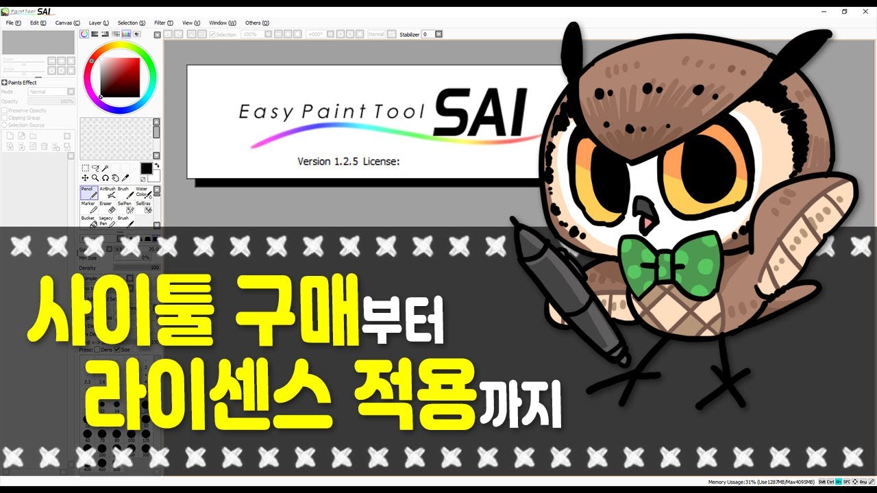 사이툴 구매와 라이센스 적용 방법 / Paint Tool SAI