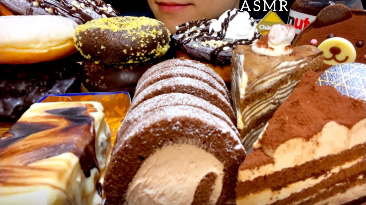 【咀嚼音】バレンタインデーのチョコスイーツを食べる！/ASMR/EatingSounds/Mukbang/먹방