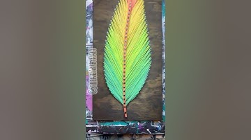 13 Satisfying String Art Feather String Up Videos