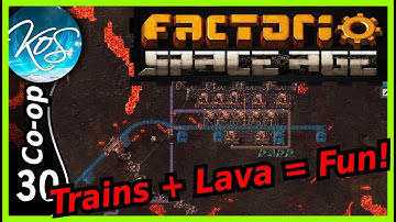 Factorio Space Age DLC MP 30 - Trains Across Vulcanus (Factorio DLC, MP)