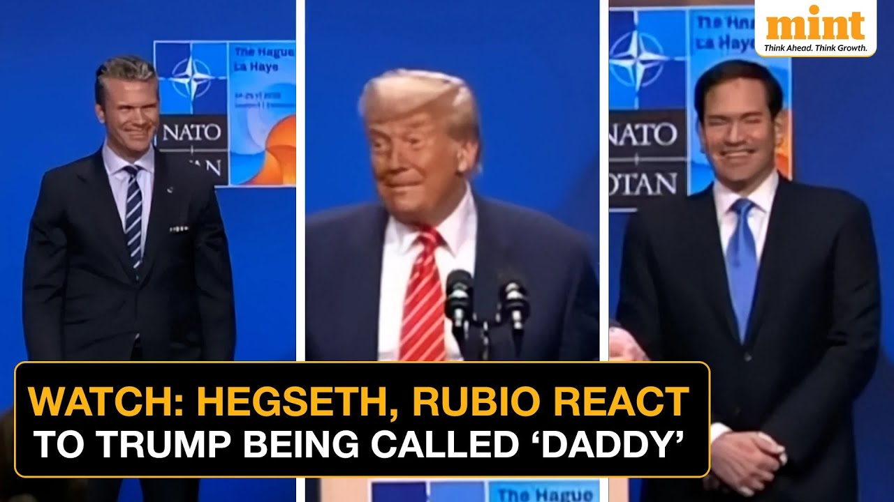 Hegseth, Rubio Can't Stop Laughing After NATO Chief Calls Trump ‘Daddy’ | Watch