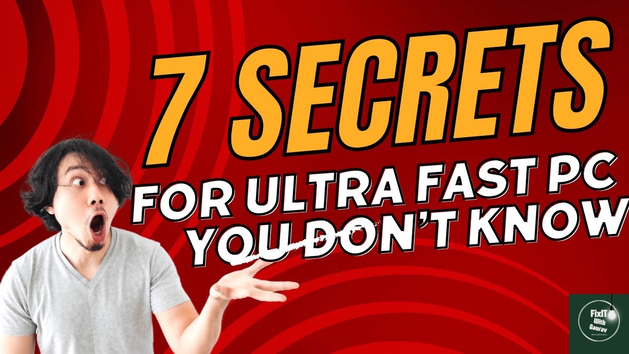 7 Proven Ways to Make Your PC Faster | Boost Performance in Minutes ...