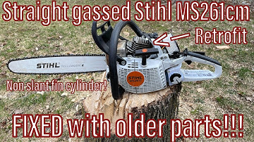 Straight Gassed Stihl MS261C-M V2 (slant fin) FIXED with modified V1 cylinder from Donyboy73 !!!