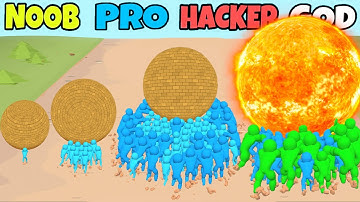 NOOB vs PRO vs HACKER vs GOD in Rescue Push 3D