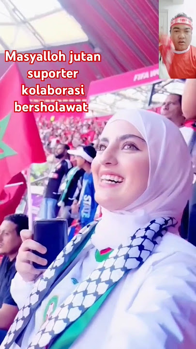 Suporter Timnas Indonesia bersholawat kolaborasi sama suporter marocco #shorts