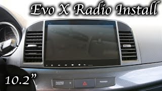 HOW TO: MITSUBISHI EVO X AFTERMARKET RADIO INSTALL | 10.2" ANDROID APP screenshot 5