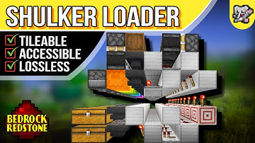 Shulker Loader Accessible Box TILEABLE  | Minecraft Tutorial | BEDROCK MCPE XBOX PS