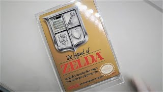 Nintendo 1987 NES The Legend of Zelda Gold Cartridge Unboxing 33 Years Old Game