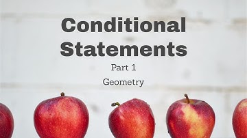 Conditional Statements Part 1