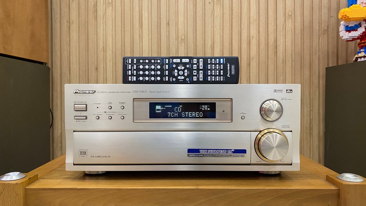 Pioneer VSA-D8EX Japan 320W Long lanh cổng Quang chơi YouTube, Pre