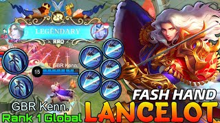 Fast Hand Combo Lancelot WipeOut The Enemy - Top 1 Global Lancelot by GBR Kenn. - Mobile Legends