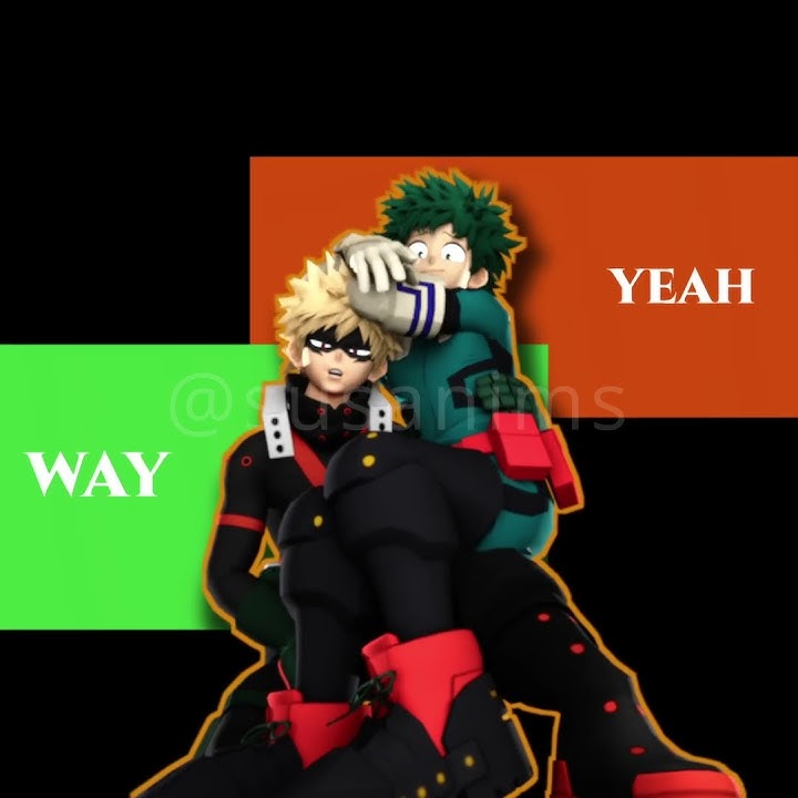 Bakugou and Todoroki fighting for Deku #susanims #mha #bnha #animation