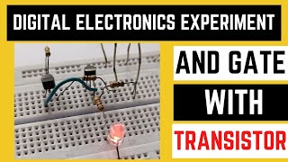 How to make AND gate using transistor? | AND gate using transistor on breadboard
