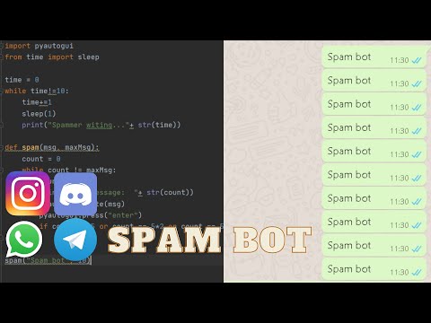 PYTHON 20 LİNES WHATSAPP SPAM BOT