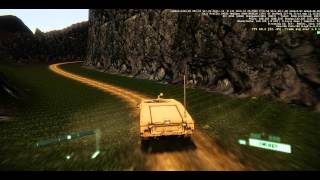 Driving on road with a HumVee Cryengine