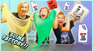 WE TURNED OUR HOUSE INTO A SLIME FACTORY!! Learn HOW to MAKE CLOUD SLIME! / SmellyBellyTV