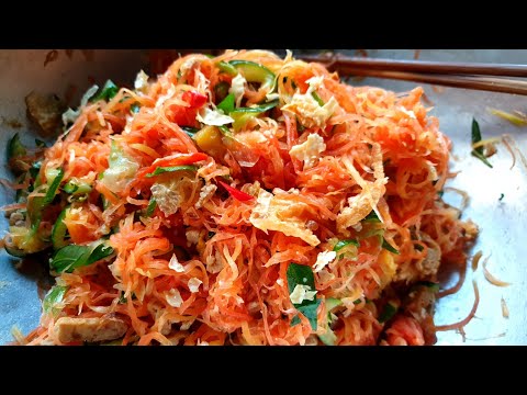 Video Cách làm BÌ CHAY từ đu đủ món chay ngon dễ làm - Thanh... - youtube
