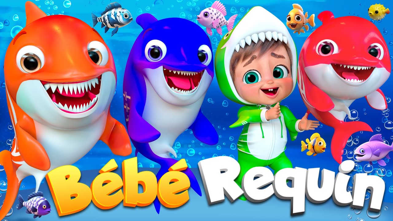 Bébé Requin et les Petits Poissons | Comptines Et Chansons | À Bébé Chanson @SuperLucaLEFrancais