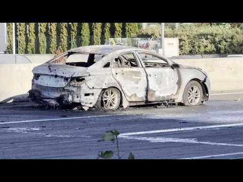 Russian drone attack sets vehicles ablaze on Kyiv–Odesa highway; casualties reported
