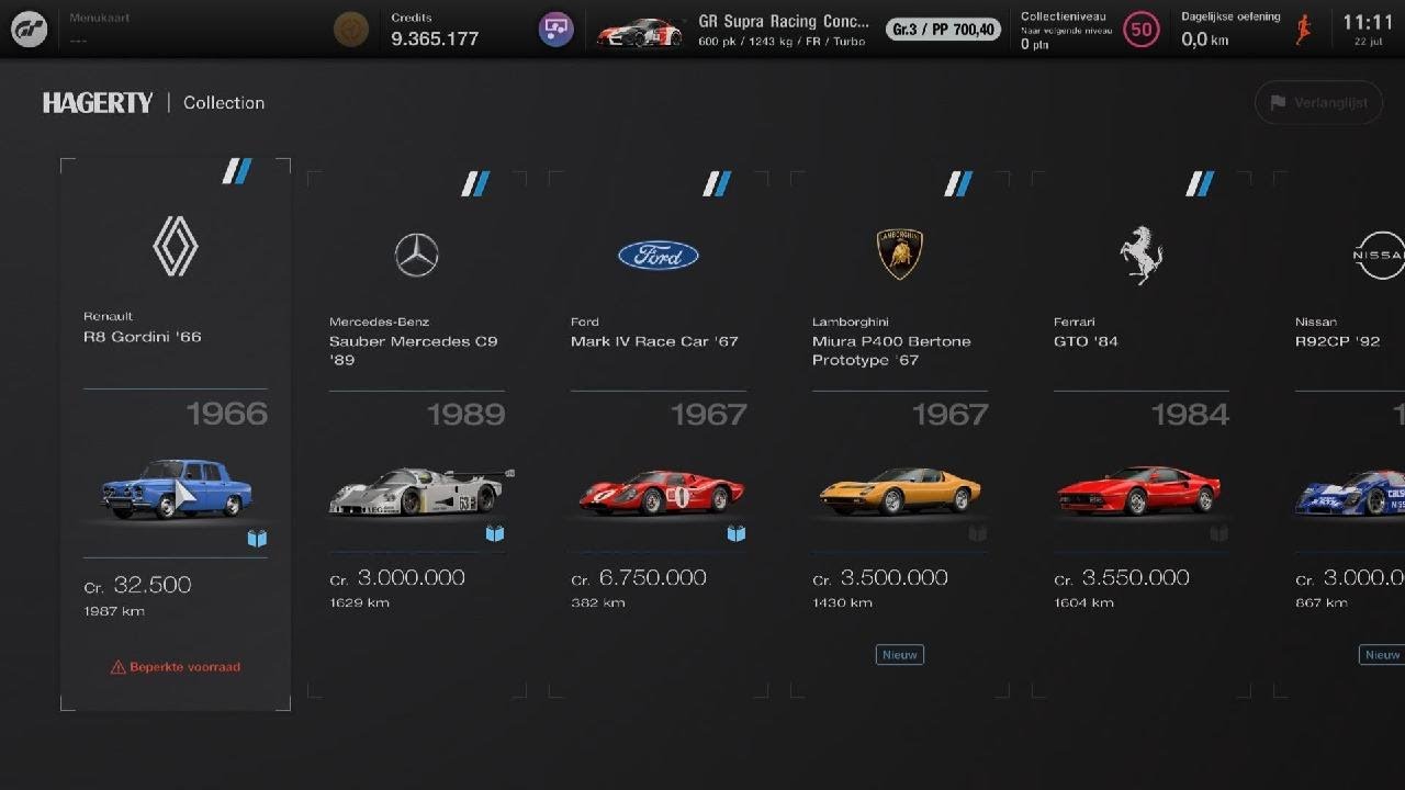 Gran Turismo 7 Legend Cars Today