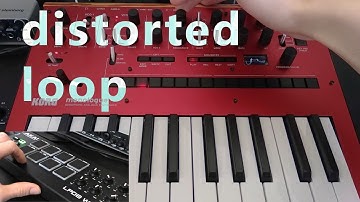 Korg Monologue Techno 3 - Distorted Loop Techno Jam (Drum Samples from Roland 909)
