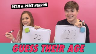 Celebrity Ryan vs. Reese Herron - Guess Their Age Net Worth